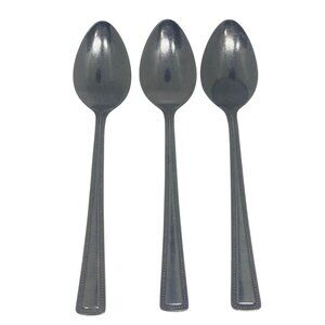 VTG Washington Forge Brookmere Stainless Steel Spoons 3-Pcs Beaded Edge Set MCM